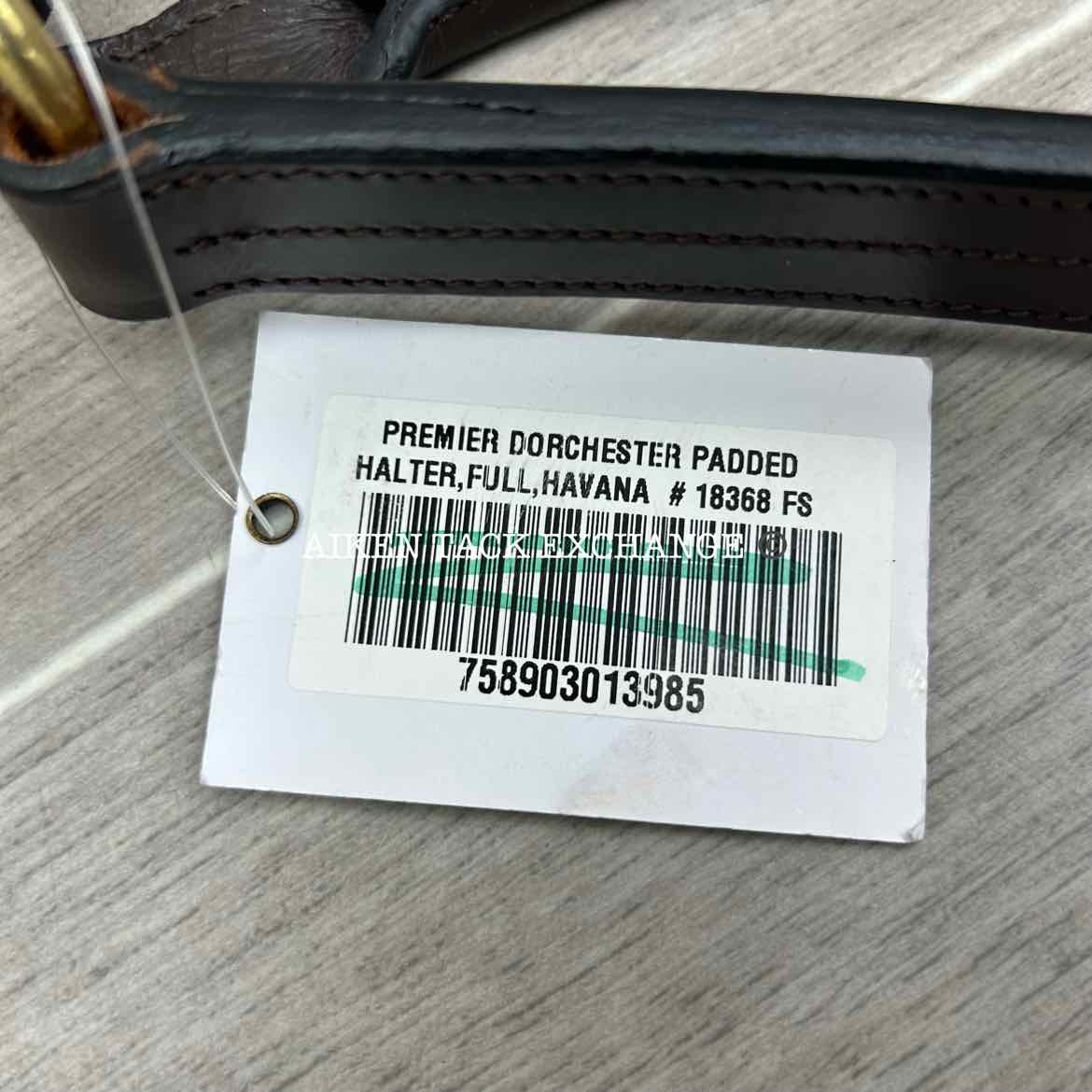 Premier Dorchester Padded Fancy Stitched Leather Halter, Size Full