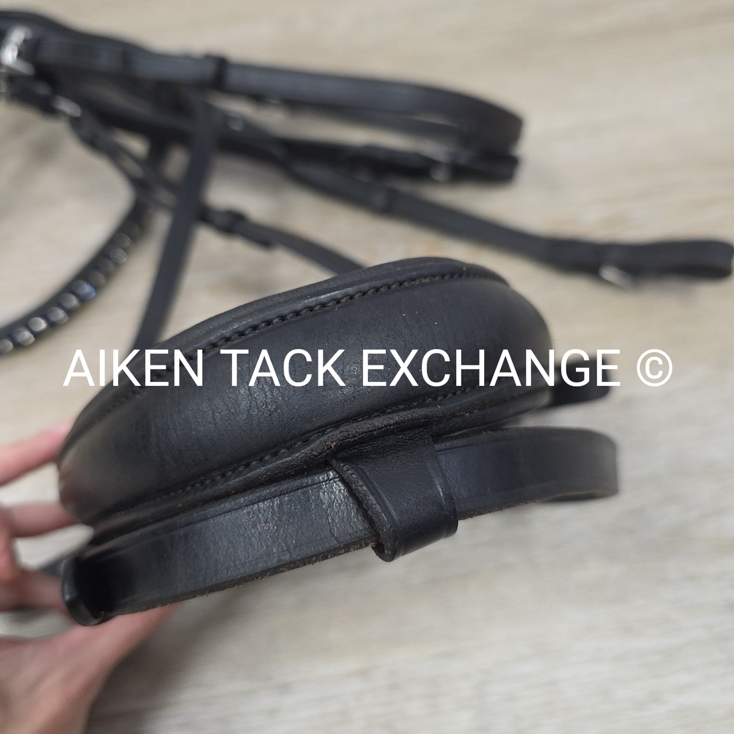 KL Select Dressage Bridle, No Reins, Black, Size Full