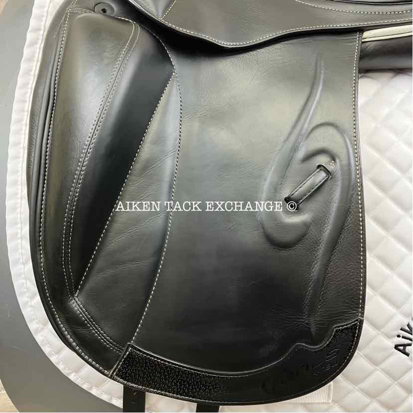 2018 Prestige Venus K Monoflap Dressage Saddle, 18" Seat, 32 Tree - Medium, Wool Flocked Panels