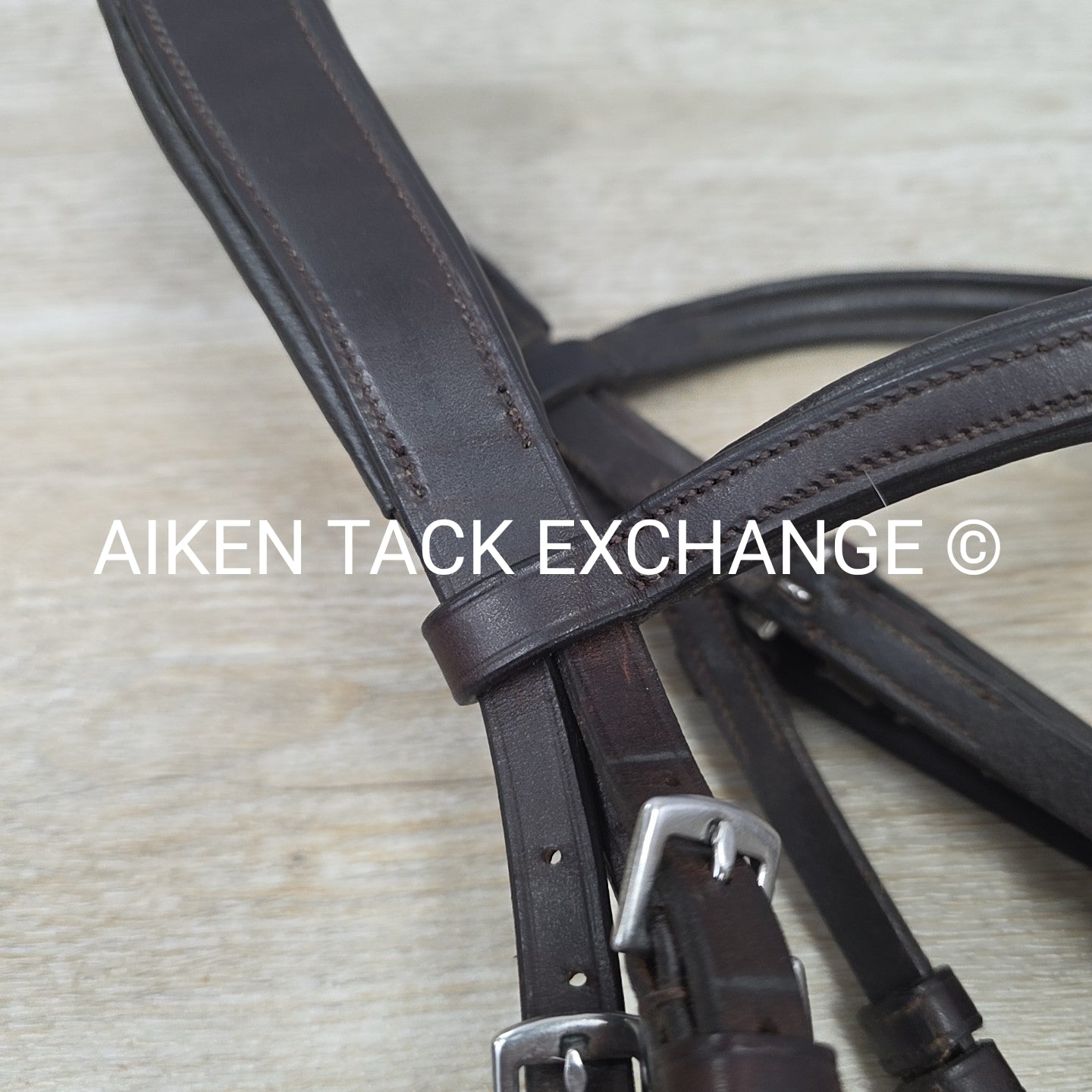 Collegiate ComFiTec Training Bridle, No Reins, Brown, Size Full