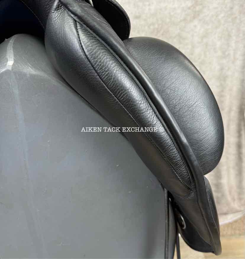 2020 Custom Saddlery Icon Star Monoflap Dressage Saddle, 17.5" Seat, Adjustable Tree, Wool Flocked Panels