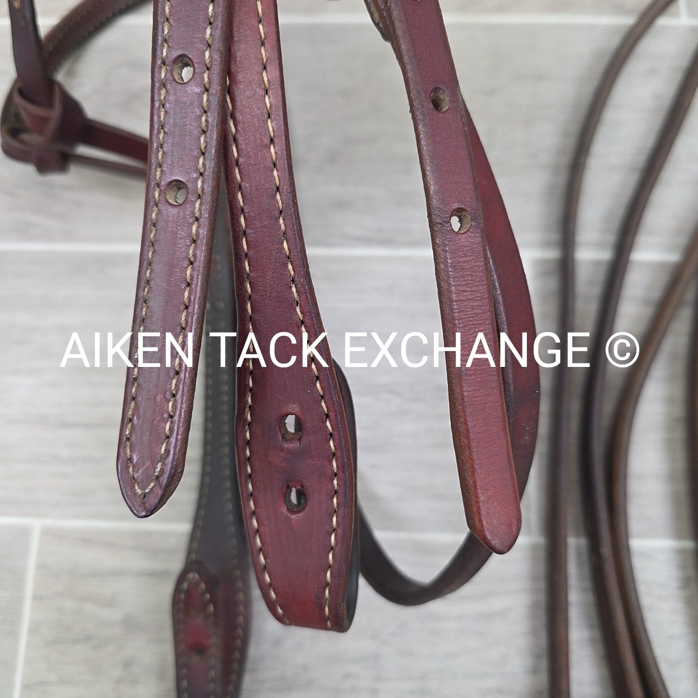 Western Browband Bridle with Split Reins, Brown, Size Full