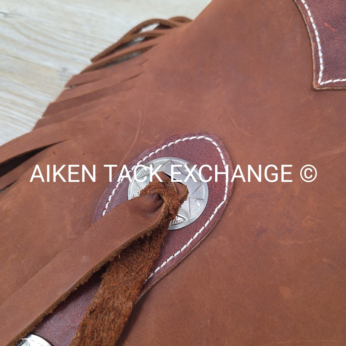 Montana Leathermaker BA Bryan Lindberg Cropped Fringe Chaps, Women's S/M