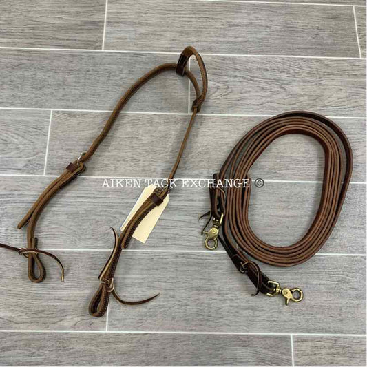 Weaver Leather One Ear Headstall with Split Reins