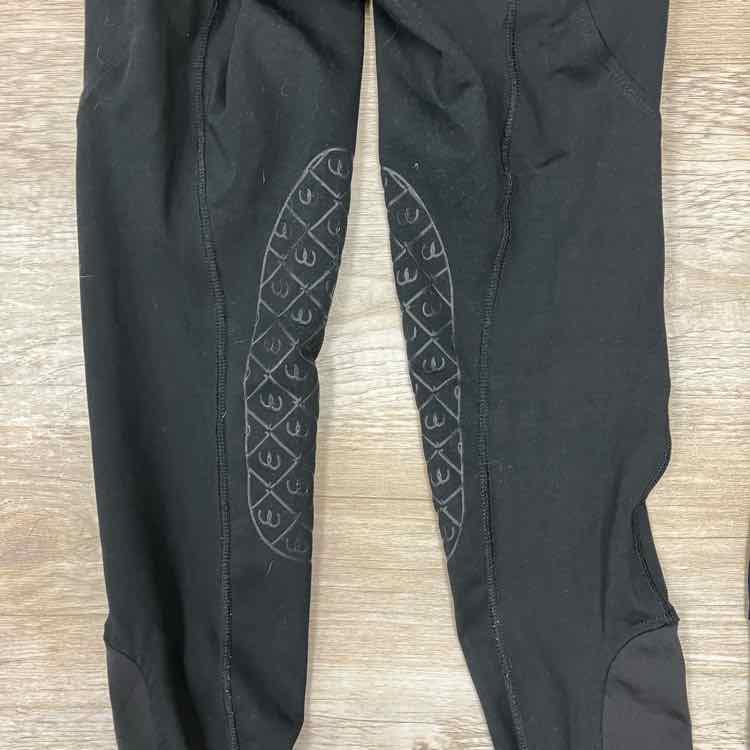 BARGAIN BUNDLE: 2 Pair Ovation Silicone Grip Knee Patch Tights, Size Large