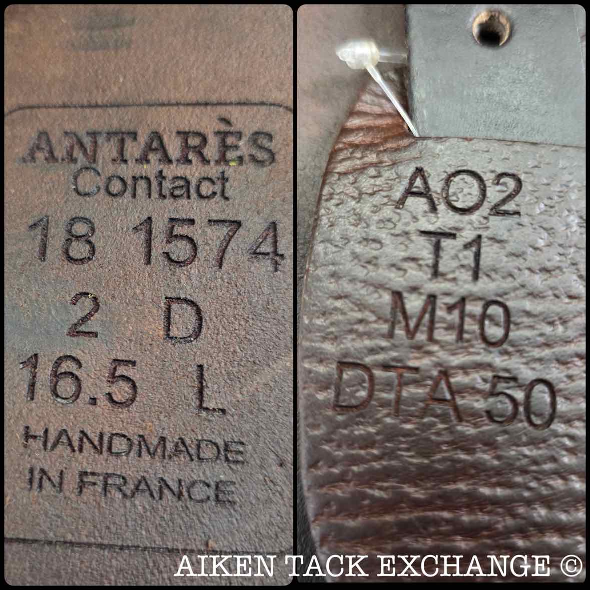 **SOLD** 2018 Antares Contact Jump Saddle, 16.5" Seat, 2D Flap, Medium Wide Tree