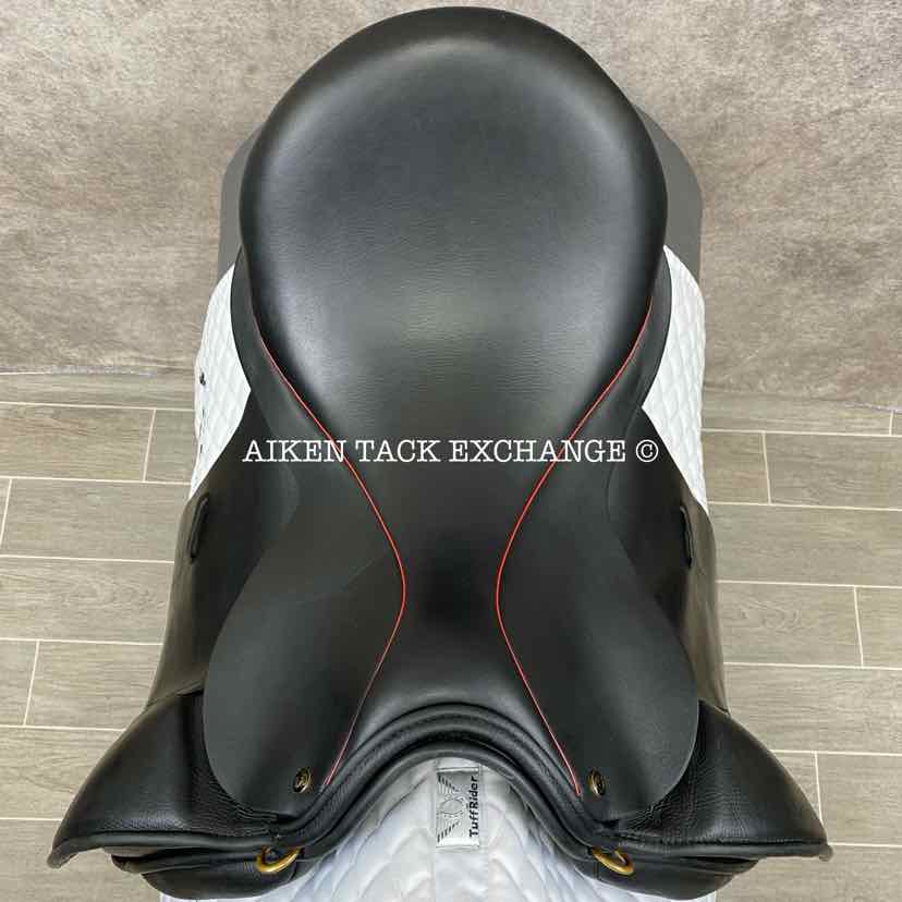 2022 JRD Bella Dressage Saddle, 19" Seat, Short Flap, Wide Tree, Wool Flocked Panels