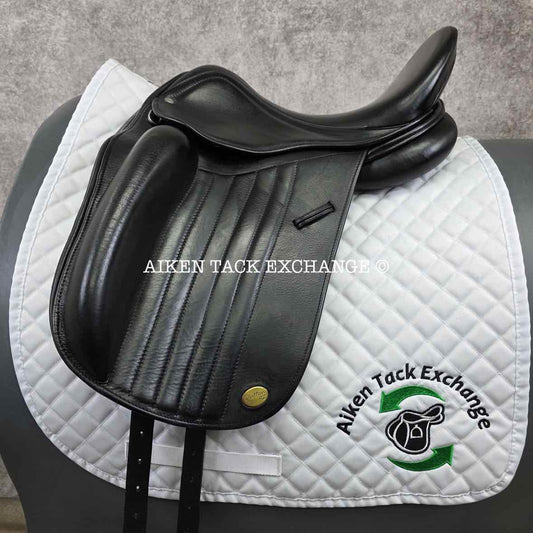 2011 Wise Equestrian Dutton RZ Monoflap Dressage Saddle, 17" Seat, Adjustable Tree - Changeable Gullet, Foam Panels