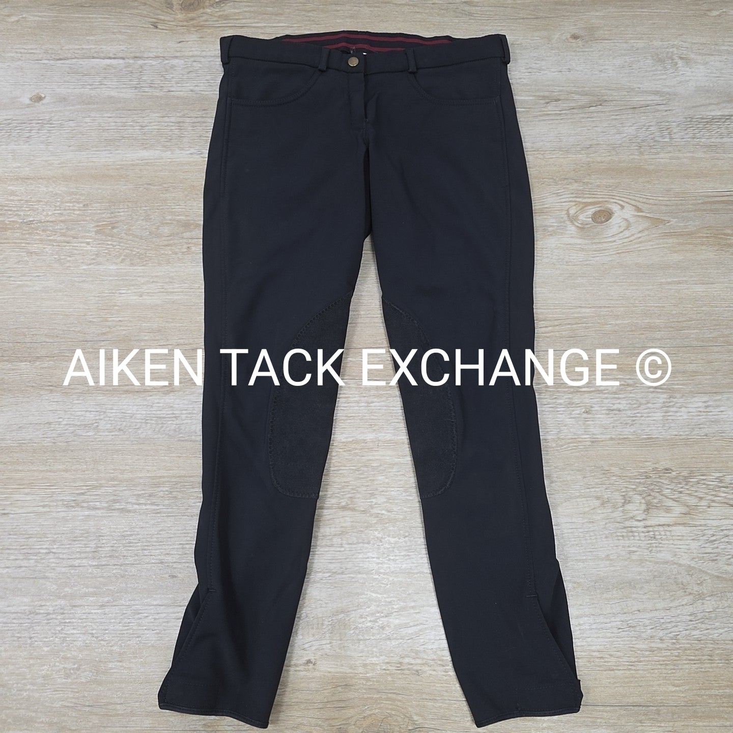 Fleece Lined Winter Knee Patch Breeches, Size 28