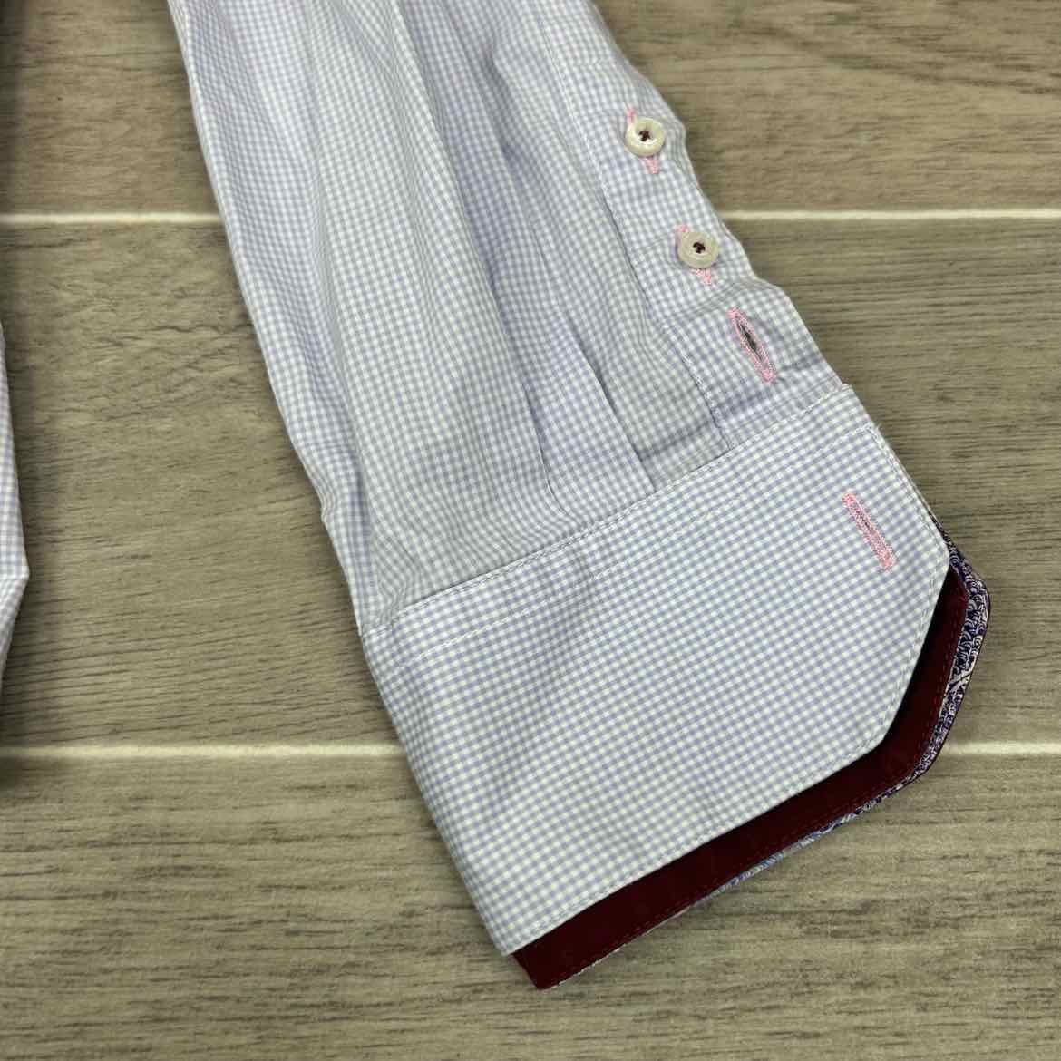 Fior Da Liso Long Sleeve Collared Shirt, Size 10