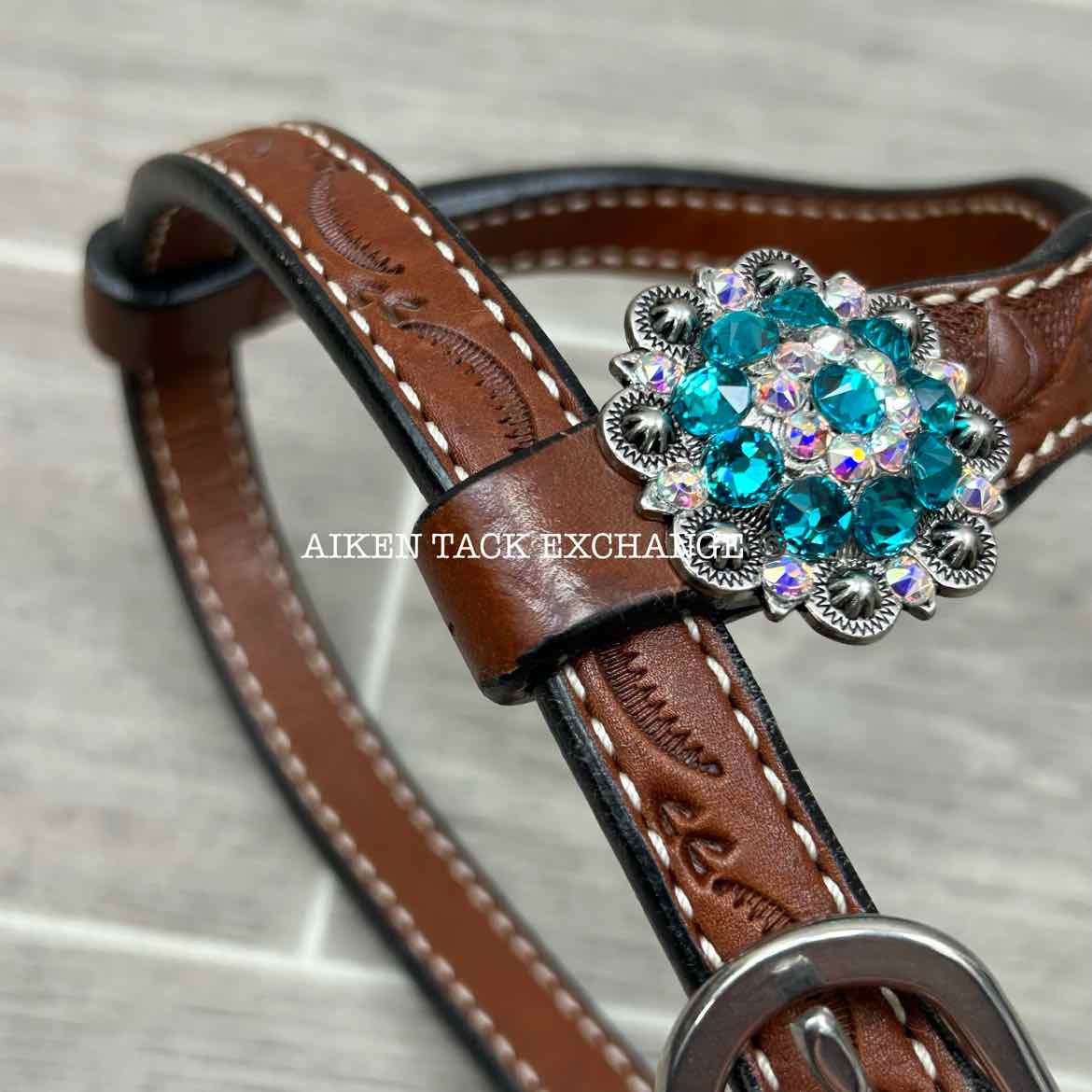 One Ear Western Headstall with Bling