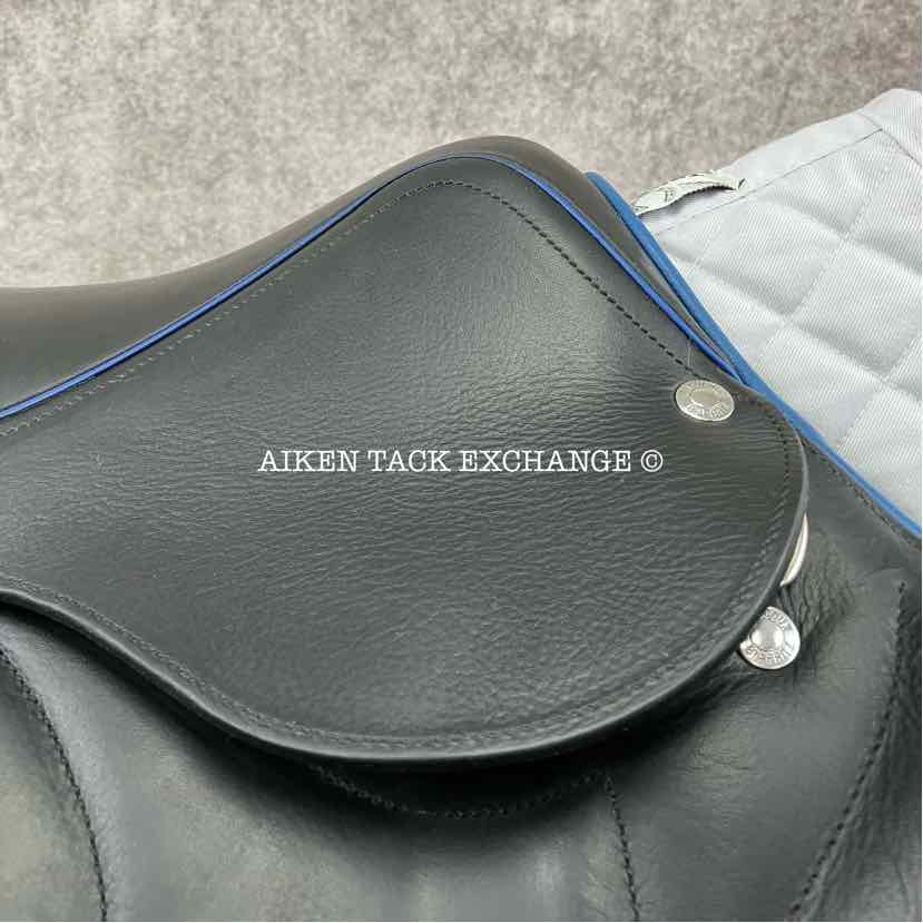 2017 Devoucoux Chiberta S Monoflap Jump Saddle, 16.5" Seat, 0A Flap, Medium Wide Tree, D3D Panels, Full Buffalo Leather