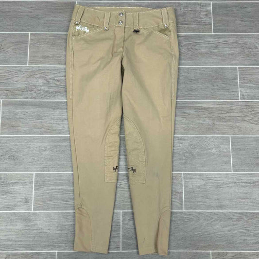 Equine Couture Knee Patch Breeches, Size 28