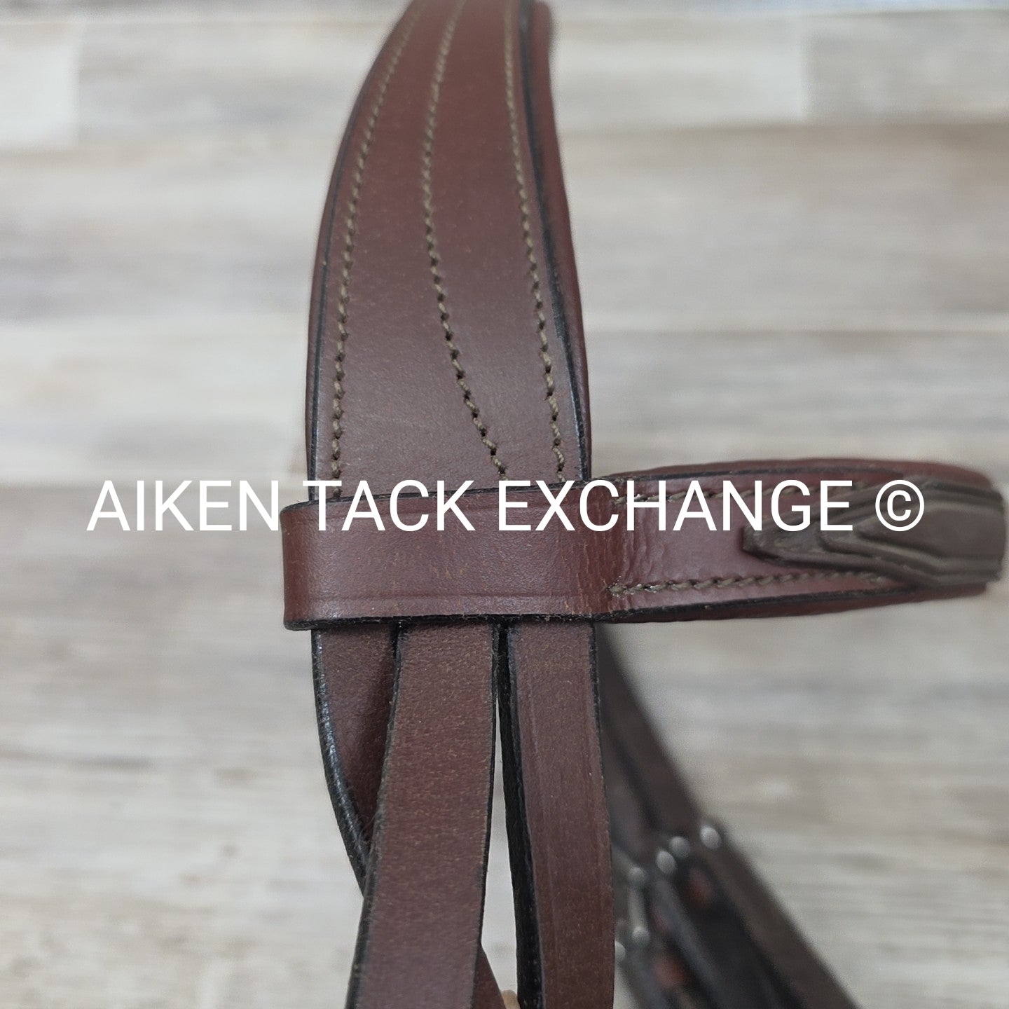 HDR Monocrown Bridle with Rubber Reins, Brown, Oversize