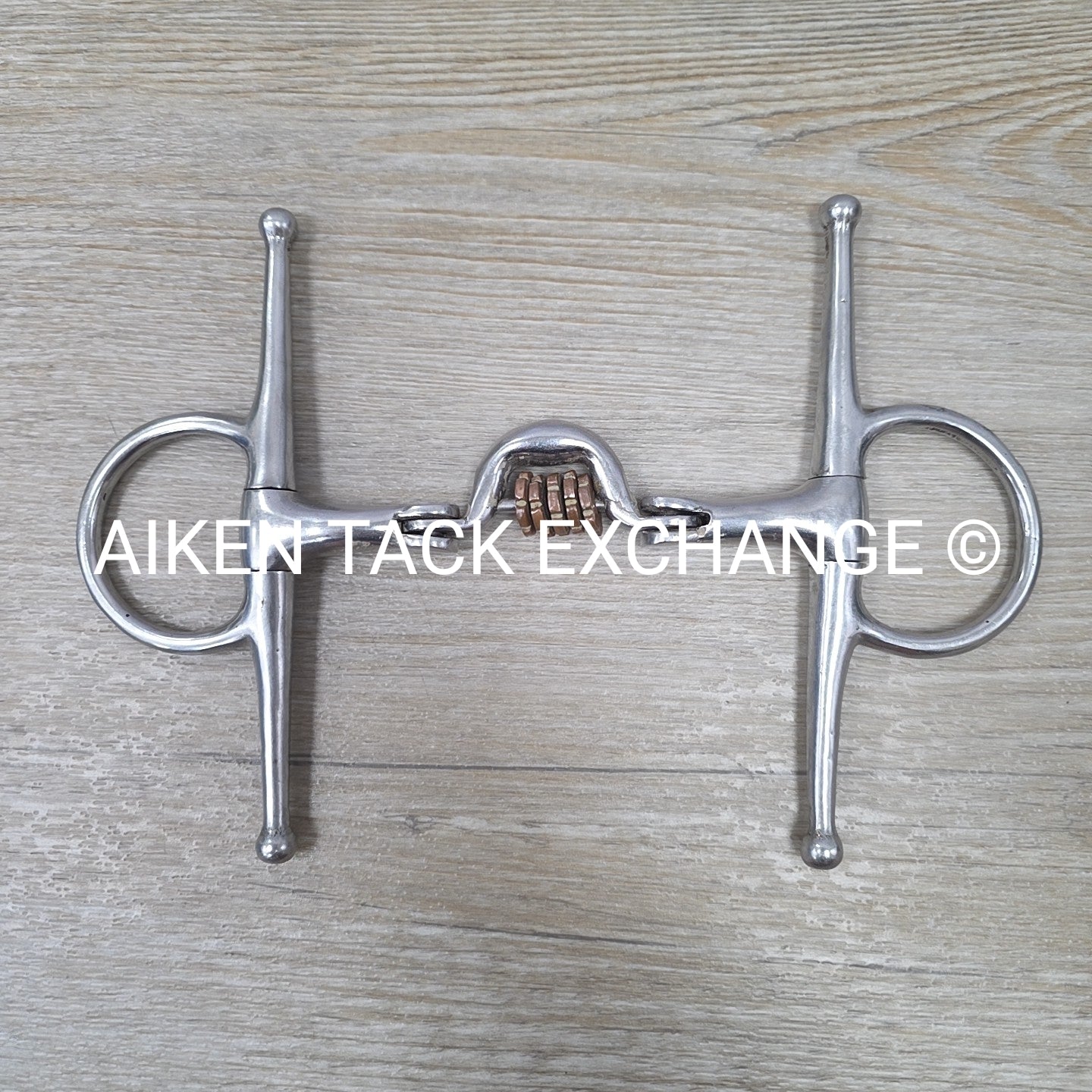 Full Cheek Double Hinged Ported Bit with Copper Links 5"
