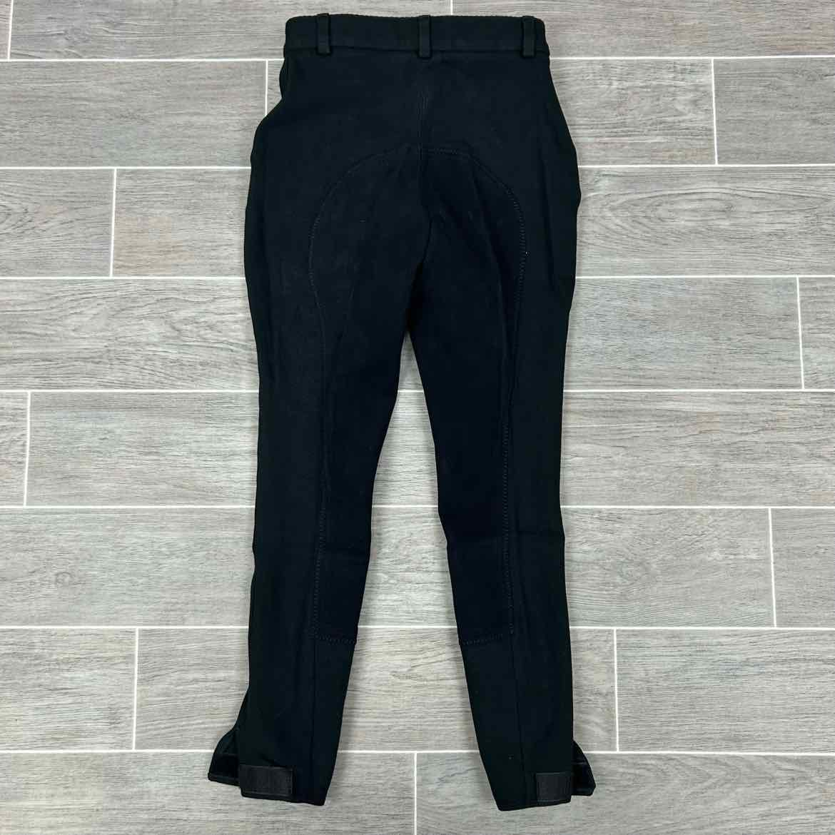 ELT Children's Full Seat Breeches, Black, Size 12, Brand New