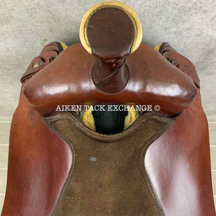 American Saddlery Circle A 1860 Pro-Dally Roper Western Saddle, 17.5" Seat, Wide Tree - Full QH Bars