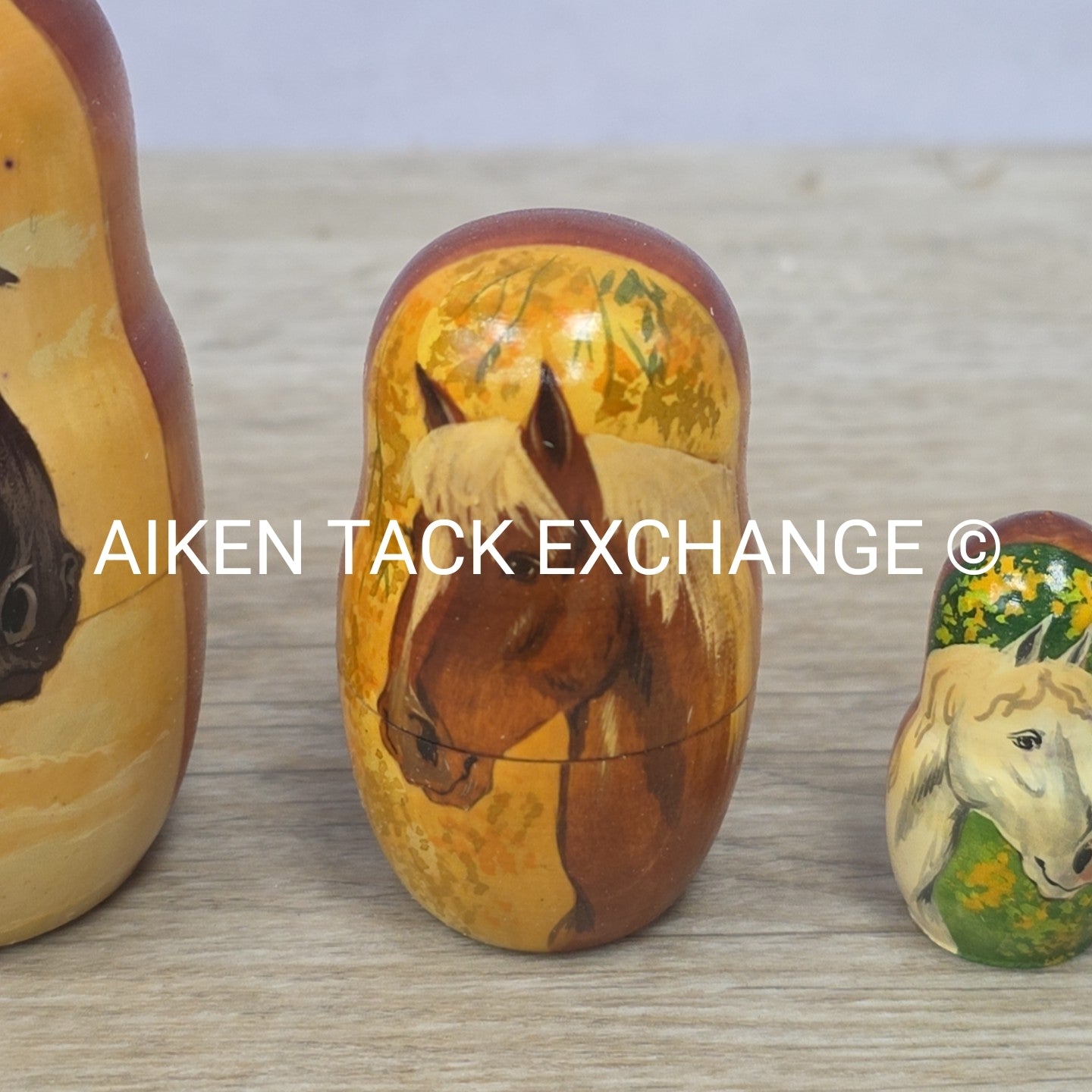 Matryoshka Nesting Dolls with Horse Design