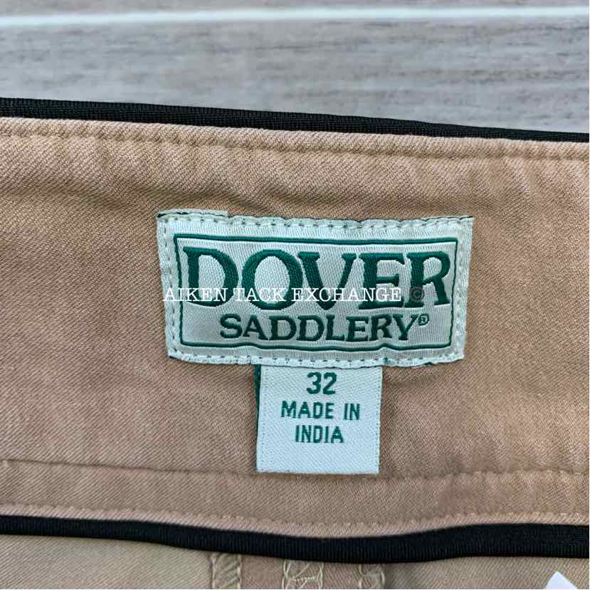 Dover Saddlery Silicone Full Seat Breeches, Size 32