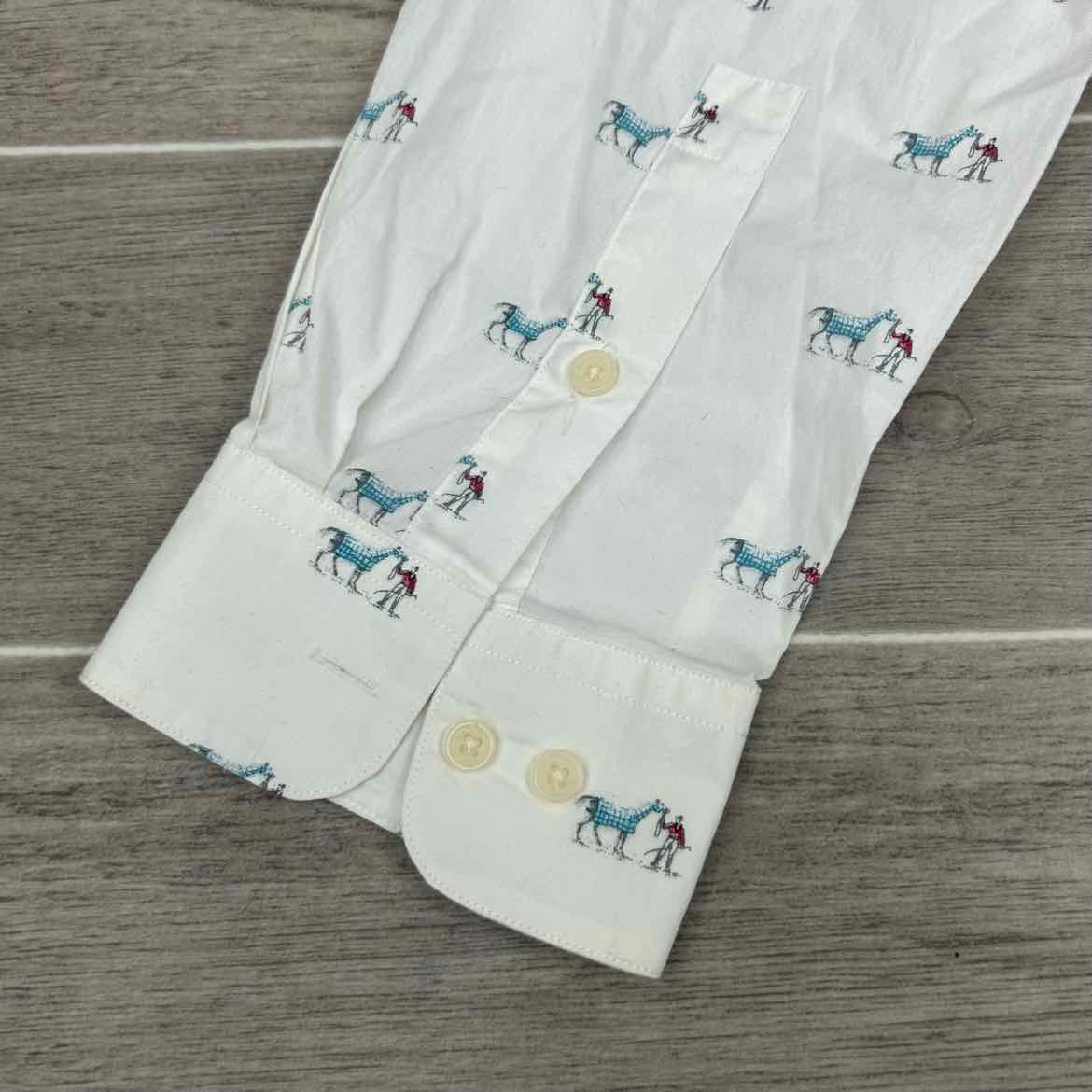 Bar III Long Sleeve Button Up Top, Size Large