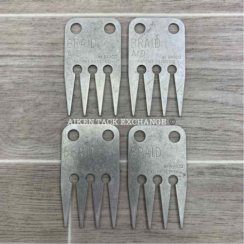 Braiding Bundle: 4 Metal Braid Aid Combs