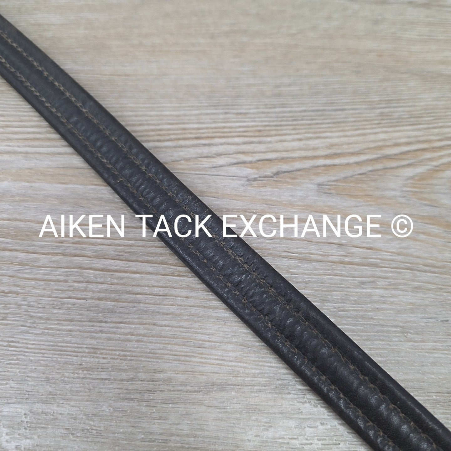 Courbette Padded Plain Raised Browband, Black, 15"
