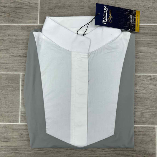 Ovation Elegance Short Sleeve Show Shirt, Grey, Size X-Large