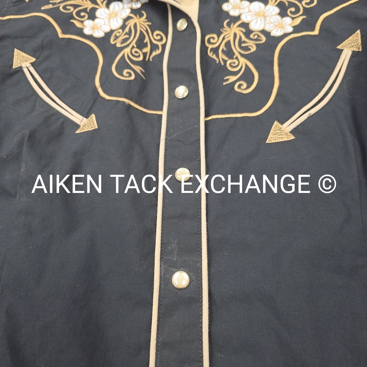 Ace Of Diamond Long Sleeve Western Show Shirt, Women's Large