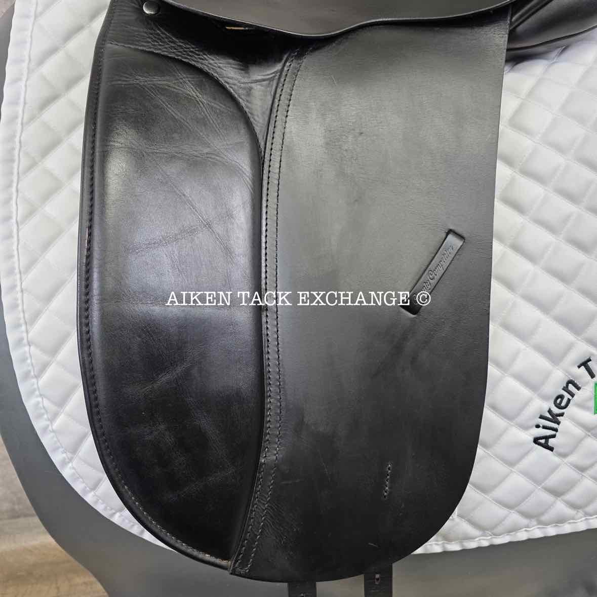 **SOLD** 1994 County Competitor Dressage Saddle, 17" Seat, MW/W Tree, Wool Flocked Panels