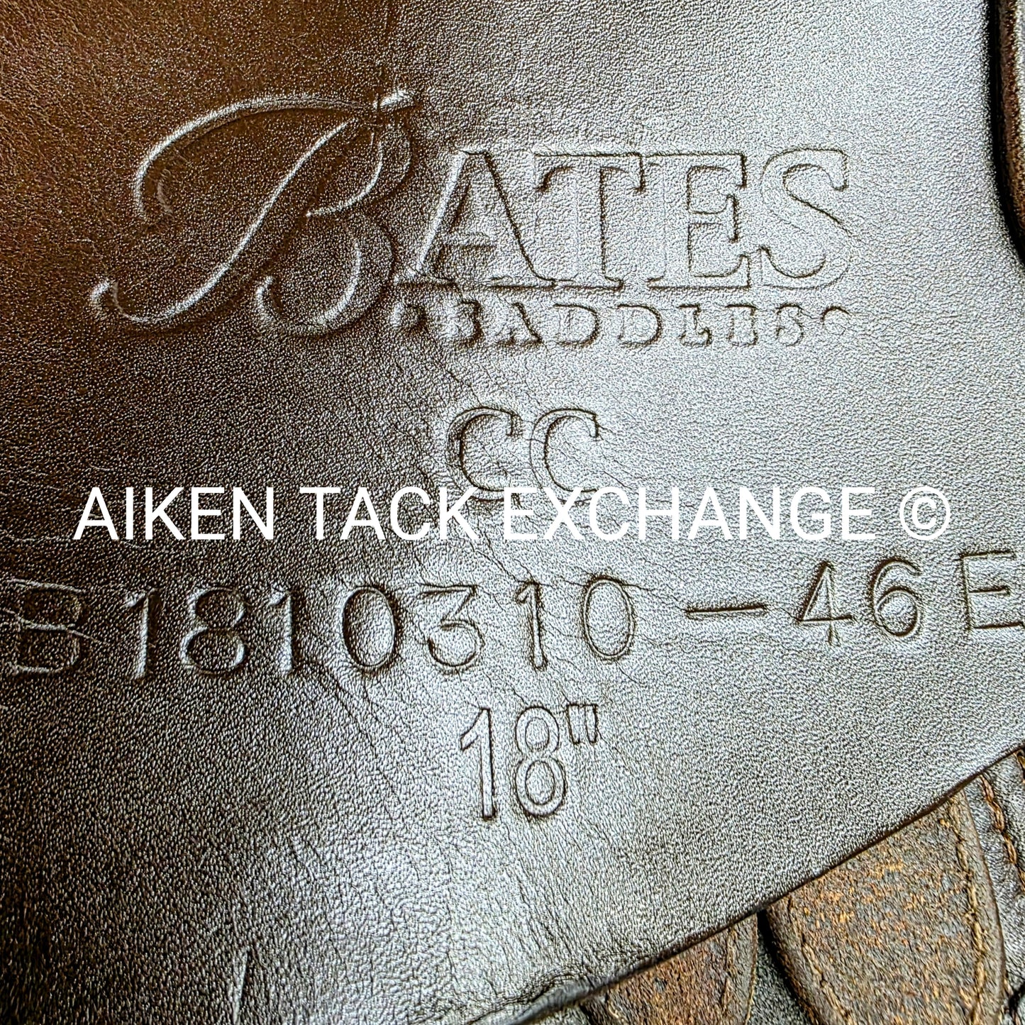 2018 Bates CC Jump Saddle, 18" Seat, Adjustable Tree - Changeable Gullet, CAIR Panels