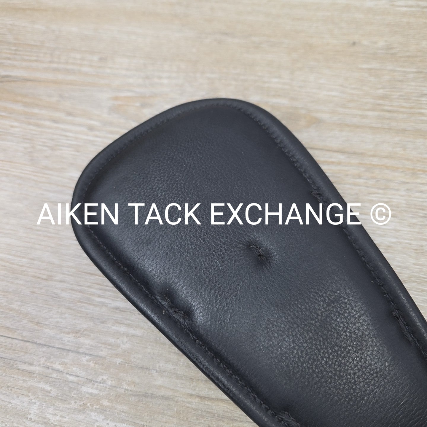 Padded Leather Contour Dressage Girth with Double End Elastic, Black, 20"