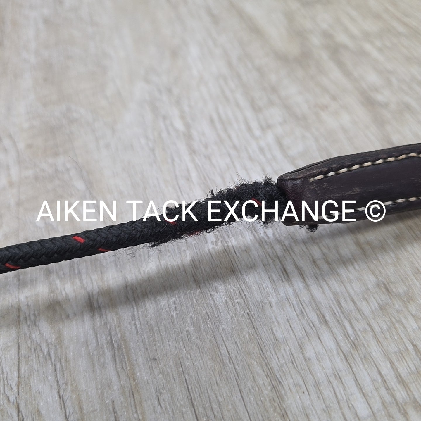 Walsh Leather Draw Reins with Rope, Size Full