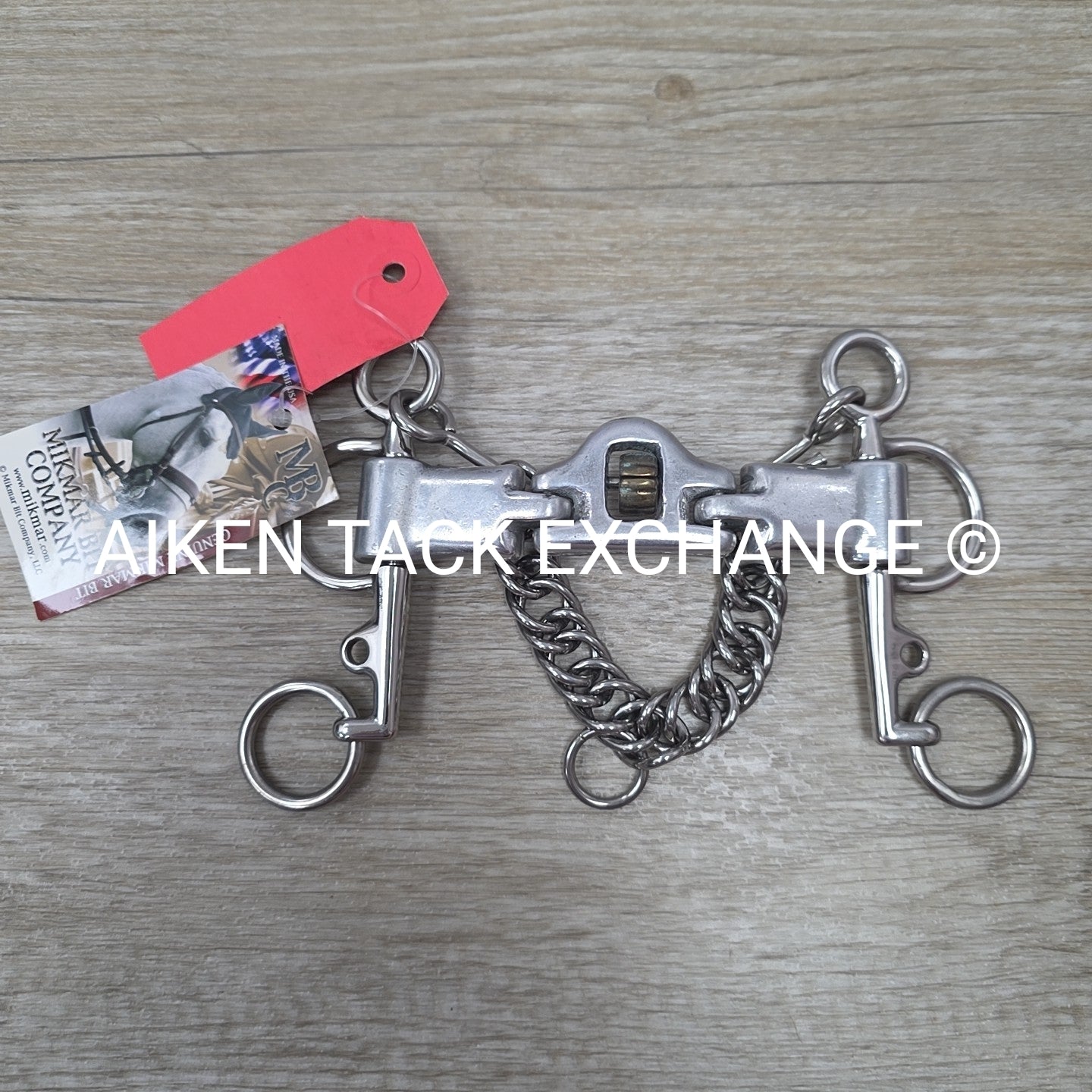 Mikmar Pony Jointed Mouth Piece Pelham Bit with 4" Cheeks 4.75"