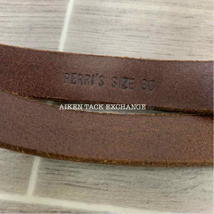 Perri's Flat Leather Belt 30