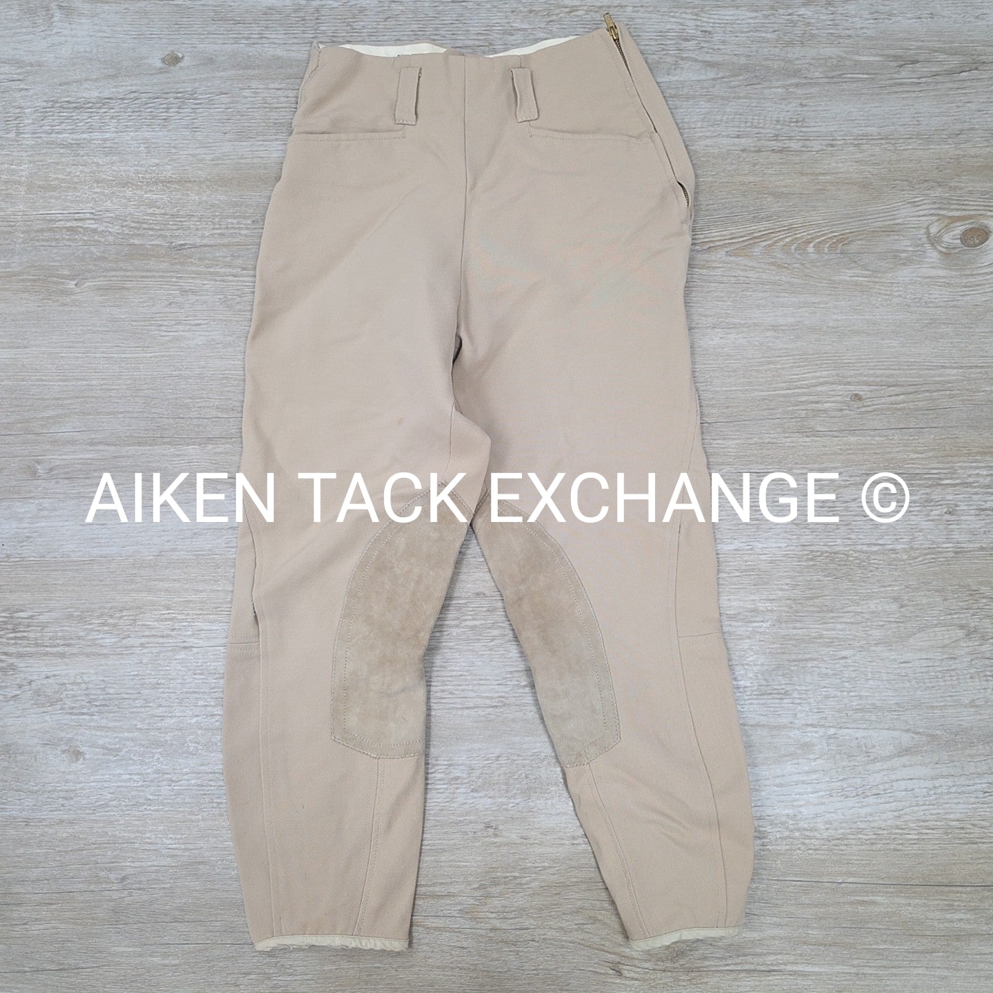 Equi-Stretch Prestige Side Zip Knee Patch Breeches, Size 27