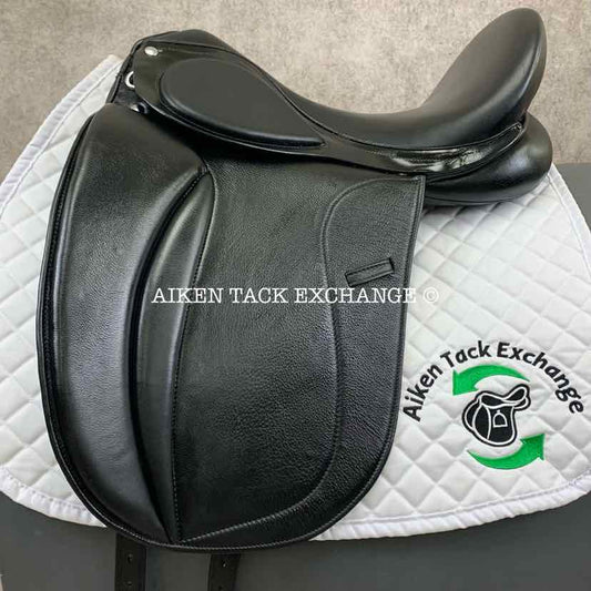 2021 Equine Inspired by George Gullikson Dressage Saddle, 17.5" Seat, Wide Tree, Wool Flocked Panels