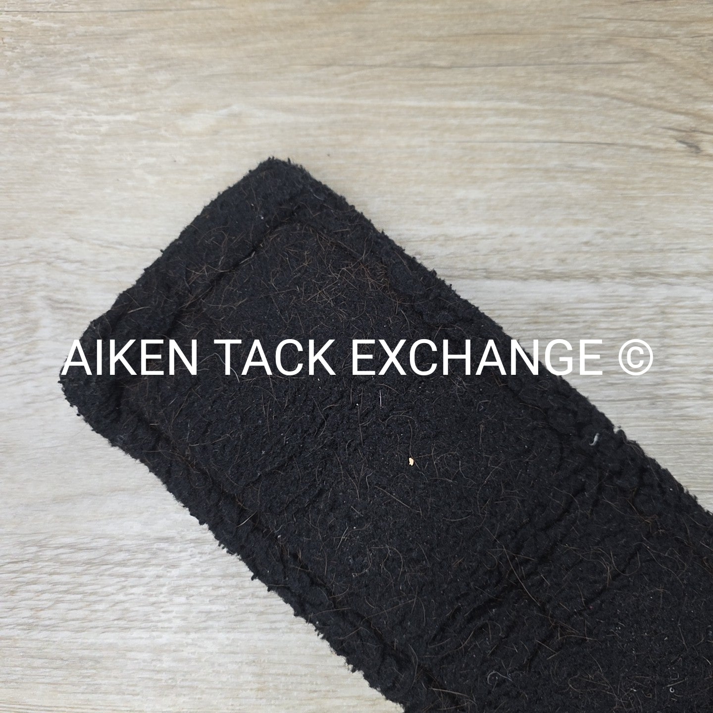 Fleece Dressage Girth with Double Elastic, Black, 30"