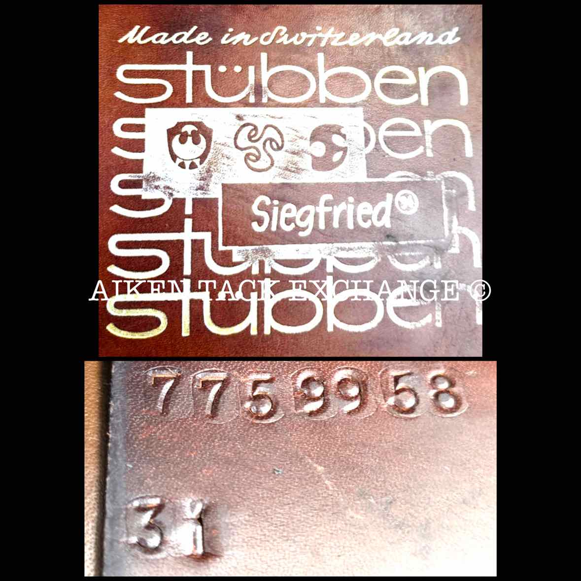 Stubben Siegfried Saddle, 18.5" Seat, 31cm Tree - Medium Wide, Wool Flocked Panels