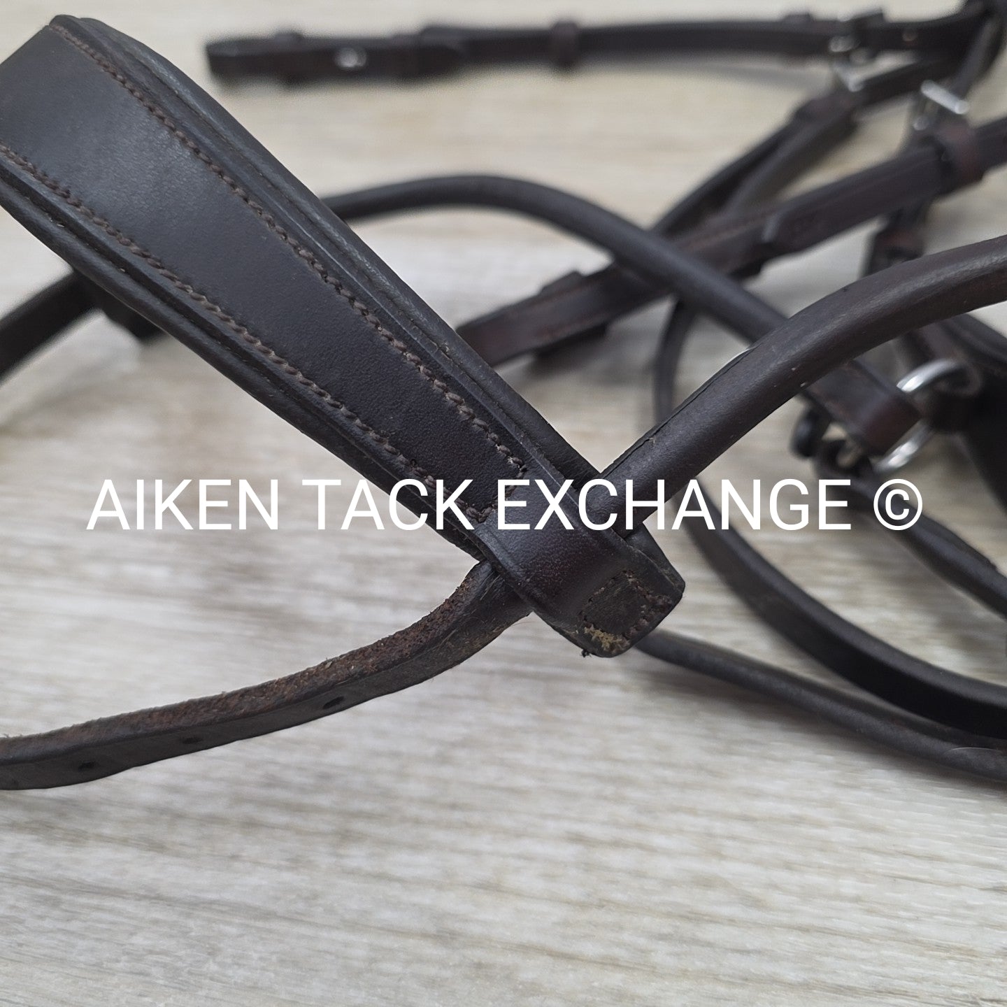 Collegiate ComFiTec Training Bridle, No Reins, Brown, Size Full