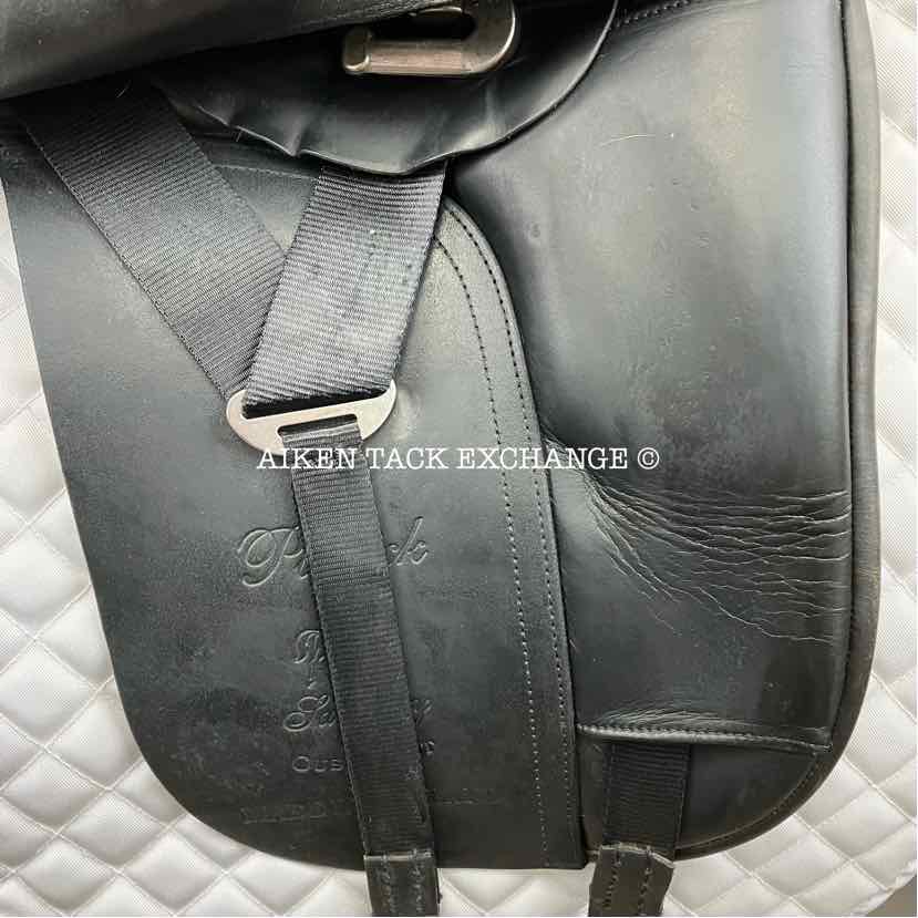 Patrick Saddlery Equation Dressage Saddle, 18" Seat, Short Flap, Extra Wide Tree, Wool Flocked Panels
