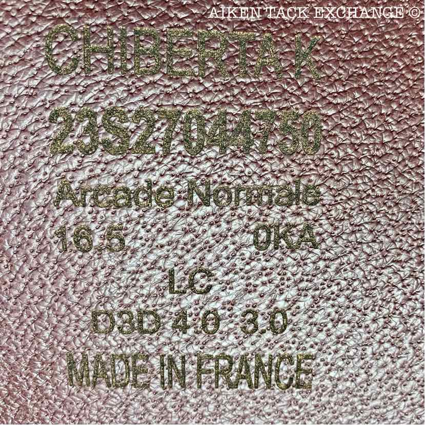 2023 Devoucoux Chiberta K Monoflap Jump Saddle, 16.5" Seat, 0KA Flap, Medium Tree, D3D Panels, Full Buffalo Leather