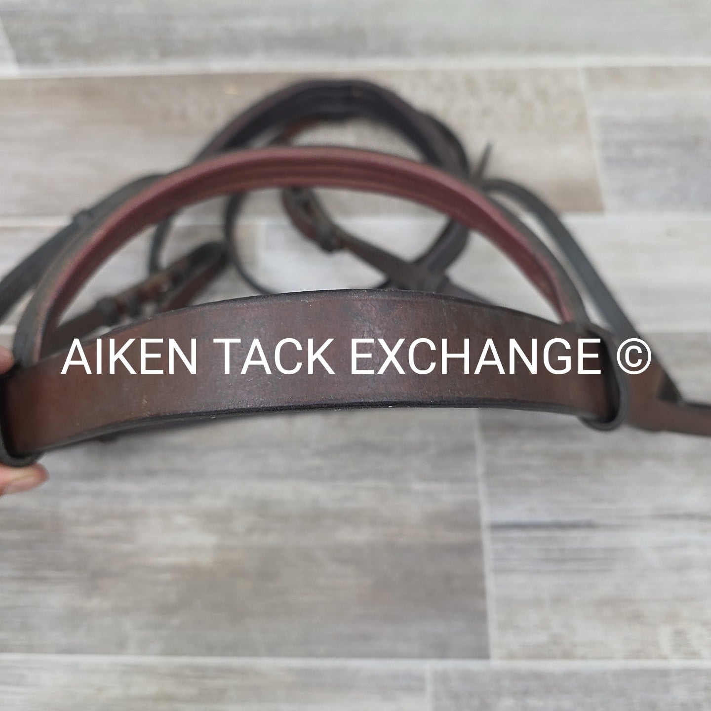 Various Brands Flash Bridle, No Reins, Brown, Size Full