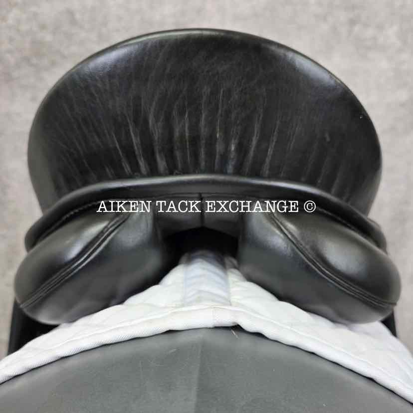 2001 Schleese Jane Savoie Dressage Saddle, 17" Seat, MW/W Tree, Wool Flocked Panels