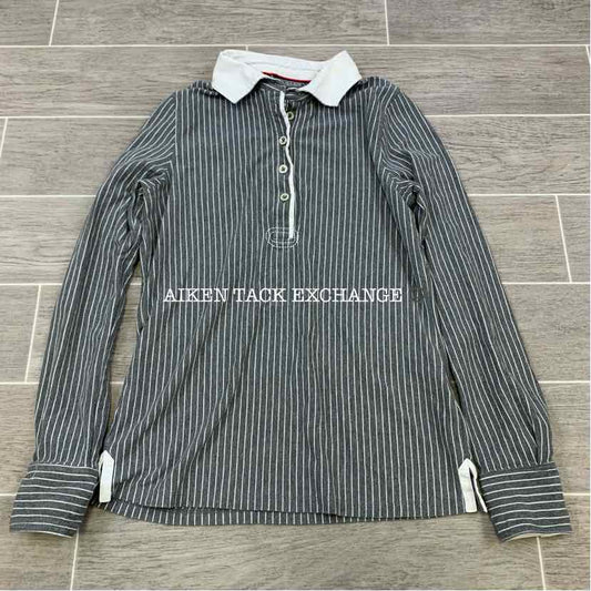 Ariat Long Sleeve Polo Shirt, Size Medium