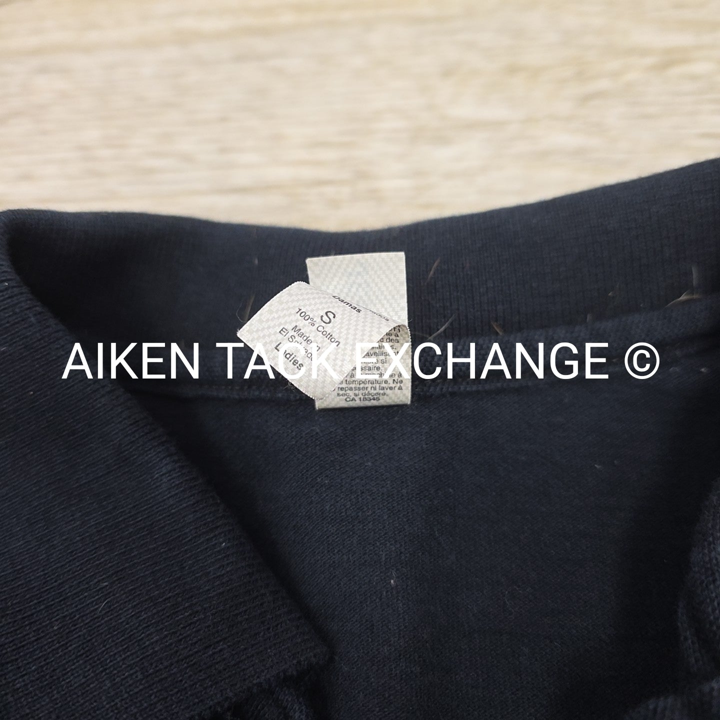 Short Sleeve Collared Polo Shirt with ATE Logo, Women's Size Small