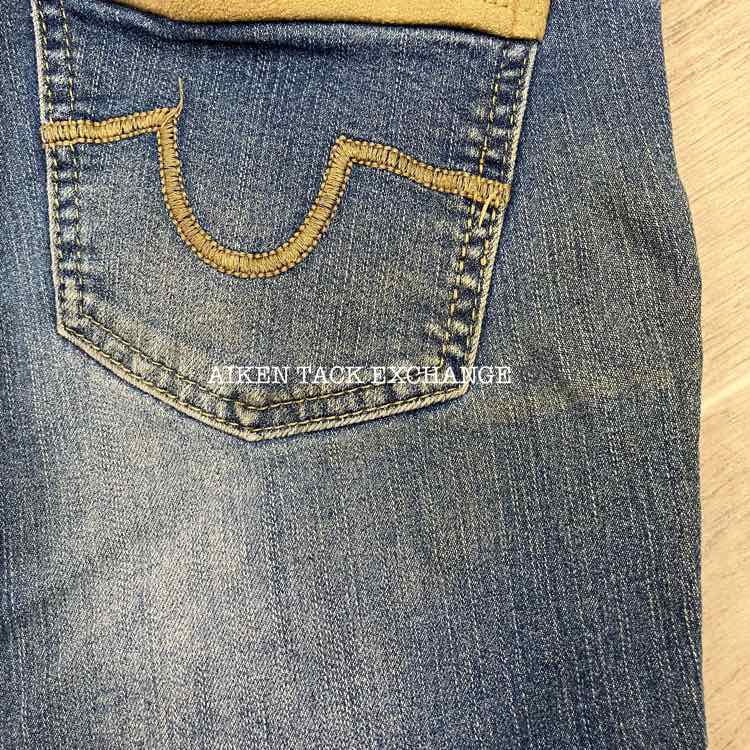Goode Rider Knee Patch Denim Breeches, Size 30 L