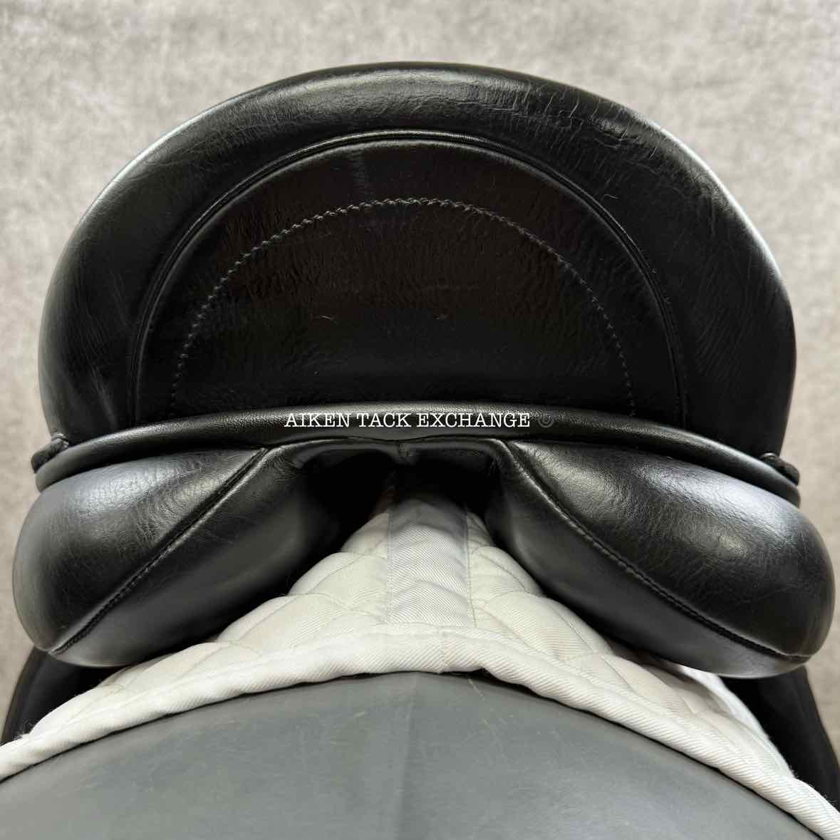 2017 Custom Saddlery Icon Flight Monoflap Dressage Saddle, 17" Seat, Adjustable Tree, Wool Flocked Panels