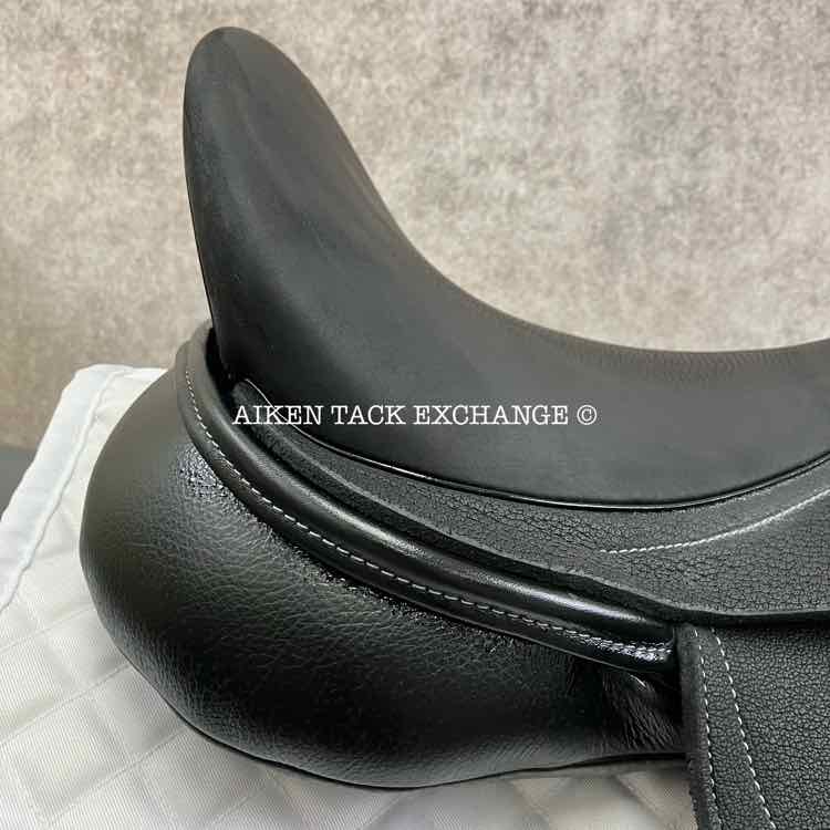 2024 Custom Saddlery Everest R Monoflap Dressage Saddle, 18" Seat, Adjustable Tree, Wool Flocked Panels