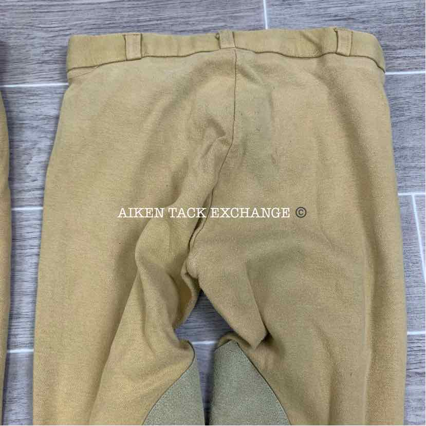 BARGAIN BUNDLE: 2 Pair Ashley Knee Patch Breeches, Size 24 R