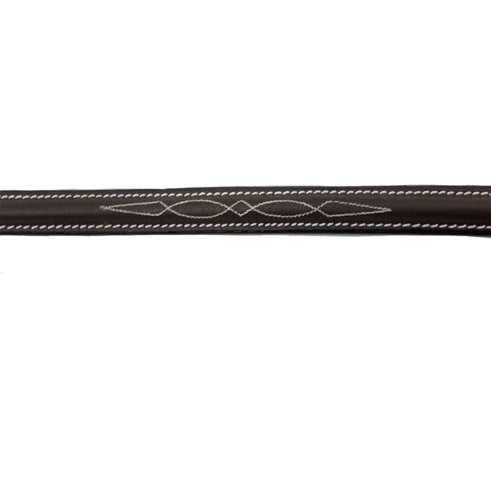 HDR - Henri De Rivel Pro Raised Fancy Stitched Standing Martingale: Havana / Pony